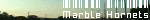 A still image of a light green sunset, with text reading-'Marble Hornets' Above the text is a barcode.