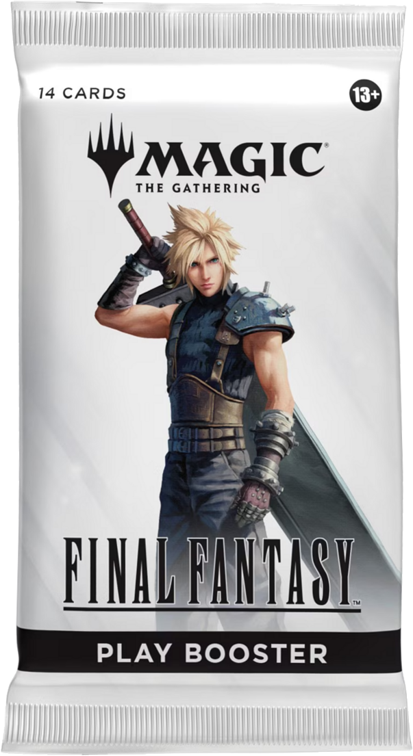 The Magic: The Gathering Final Fantasy booster card packaging
