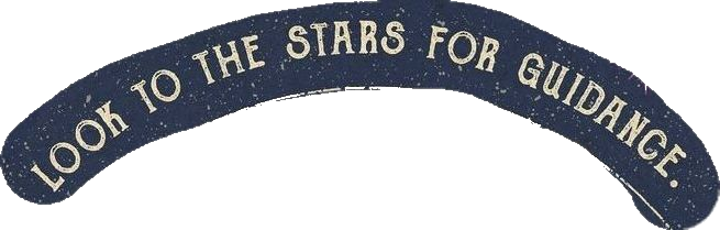 A sign that reads-'look to the stars for guidance