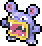 Pixel art of the Pokemon Loudred.